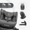 Butaca i-ORBIT KIKKABOO ISOFIX 360 0-36kg C LEG SUPPORT - grey Butaca i-ORBIT KIKKABOO ISOFIX 360 0-36kg C LEG SUPPORT - grey