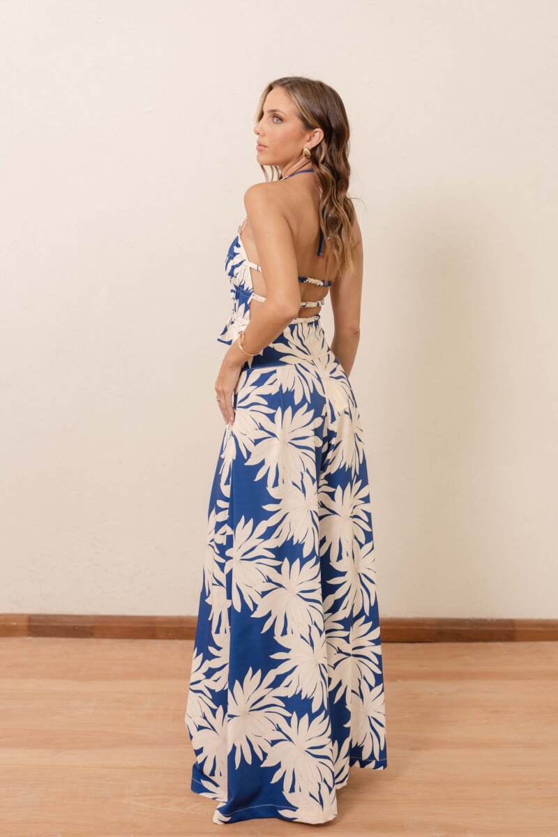 PANTALON HELENA LAKE BLUE GARDEN PANTALON HELENA LAKE BLUE GARDEN