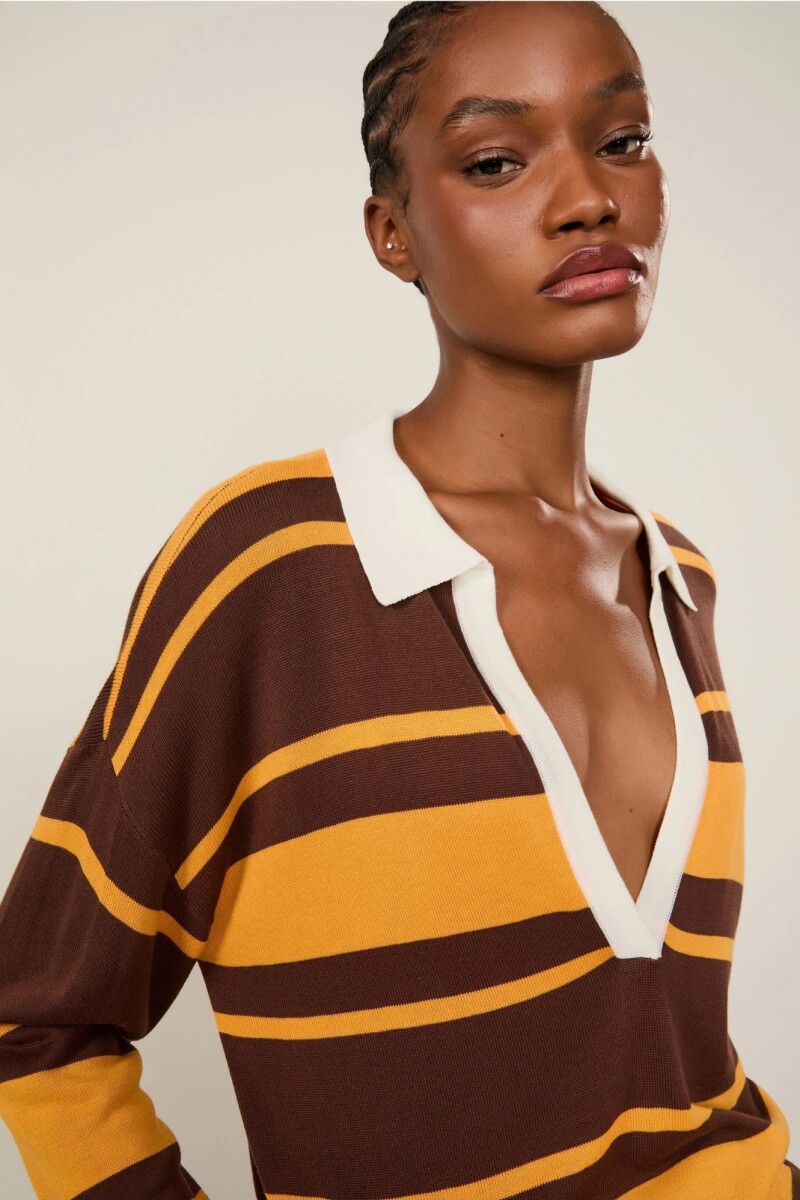 CAMISETA POLO Marron