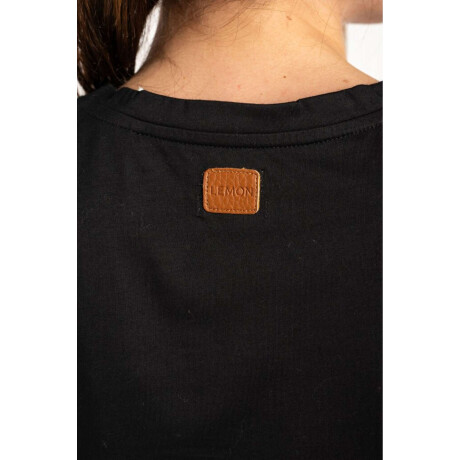 Remera Escote V Algodón Negro