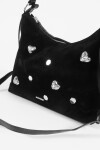 Bandolera vintage tachas strass negro