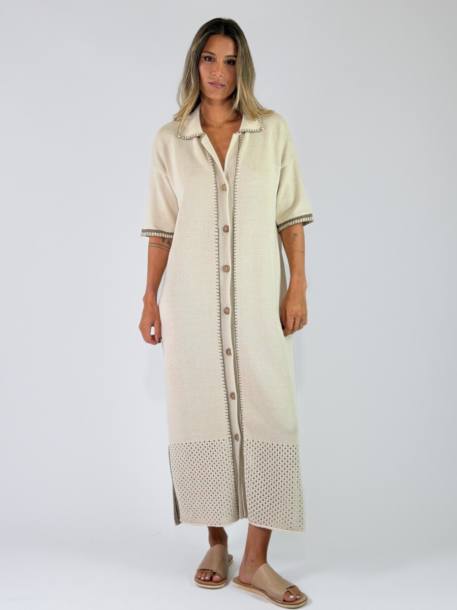 VESTIDO GRAVIOLA - CRUDO 