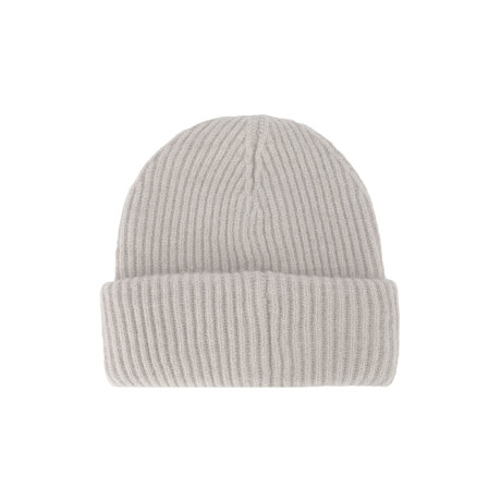 Gorro de lana beige
