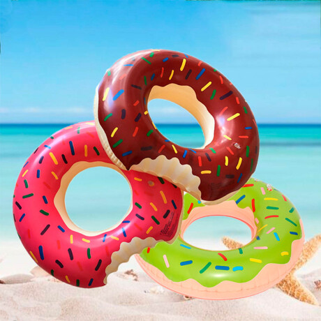 SetX4 Salvavidas Flotadores Piscina Donas Frutas 90cm Dona