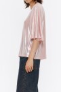 CAMISETA BOXY METALIZADA Gris
