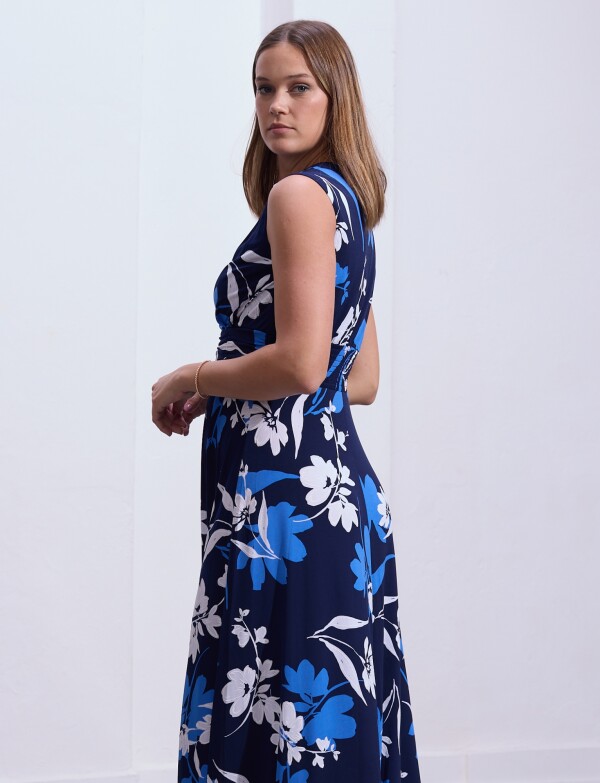 Vestido Maxi Flores AZUL/MULTI