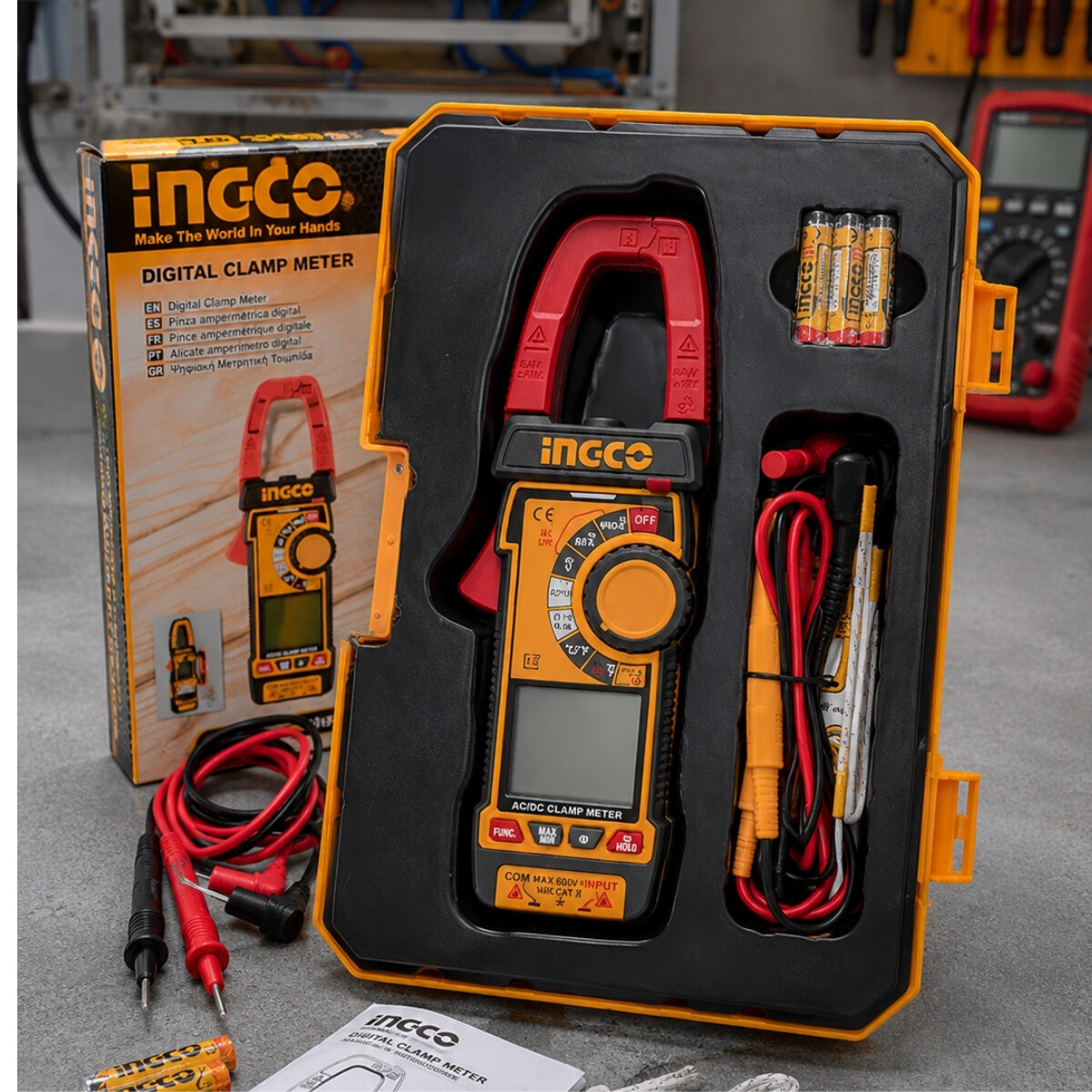 PINZA AMPERIMETRICA DIGITAL DC/AC 1000A INGCO Pinza Amperimetrica Digital Dc/ac 1000a Ingco