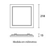 PANEL EMB. LED 18W 6500K  CUADRADO PANEL EMB. LED 18W 6500K  CUADRADO