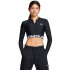 HeatGear Rib Zip LS-GRN BLK-001