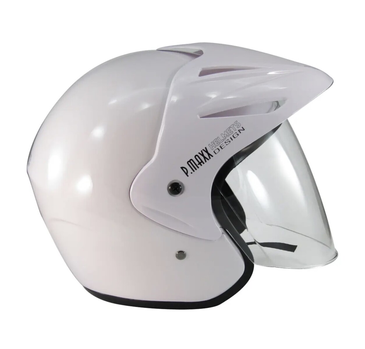 CASCO URBANO VISERA VISOR POWER MAXX PM-203 - BLANCO 