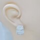 Caravanas clips en oro 18k blanco con brillantes Caravanas clips en oro 18k blanco con brillantes