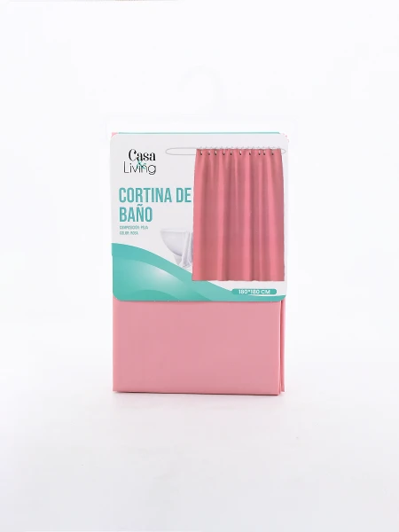 CORTINA PEVA ROSADO