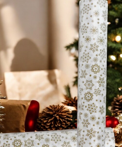 Papel regalo bobina 60 cm. x 100 mts GOLD