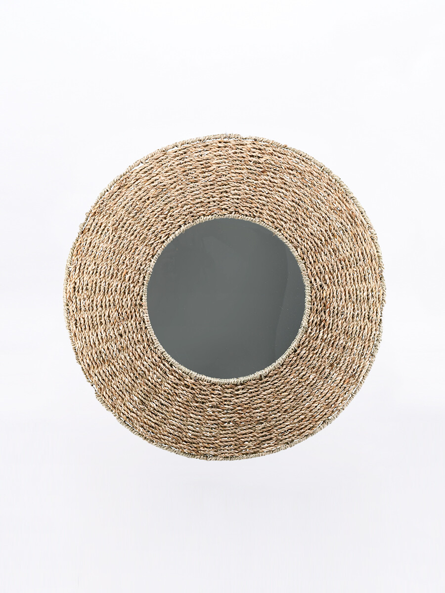 ESPEJO SEAGRASS - BEIGE 