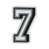 Jibbitz Number 7 Multicolor Multicolor