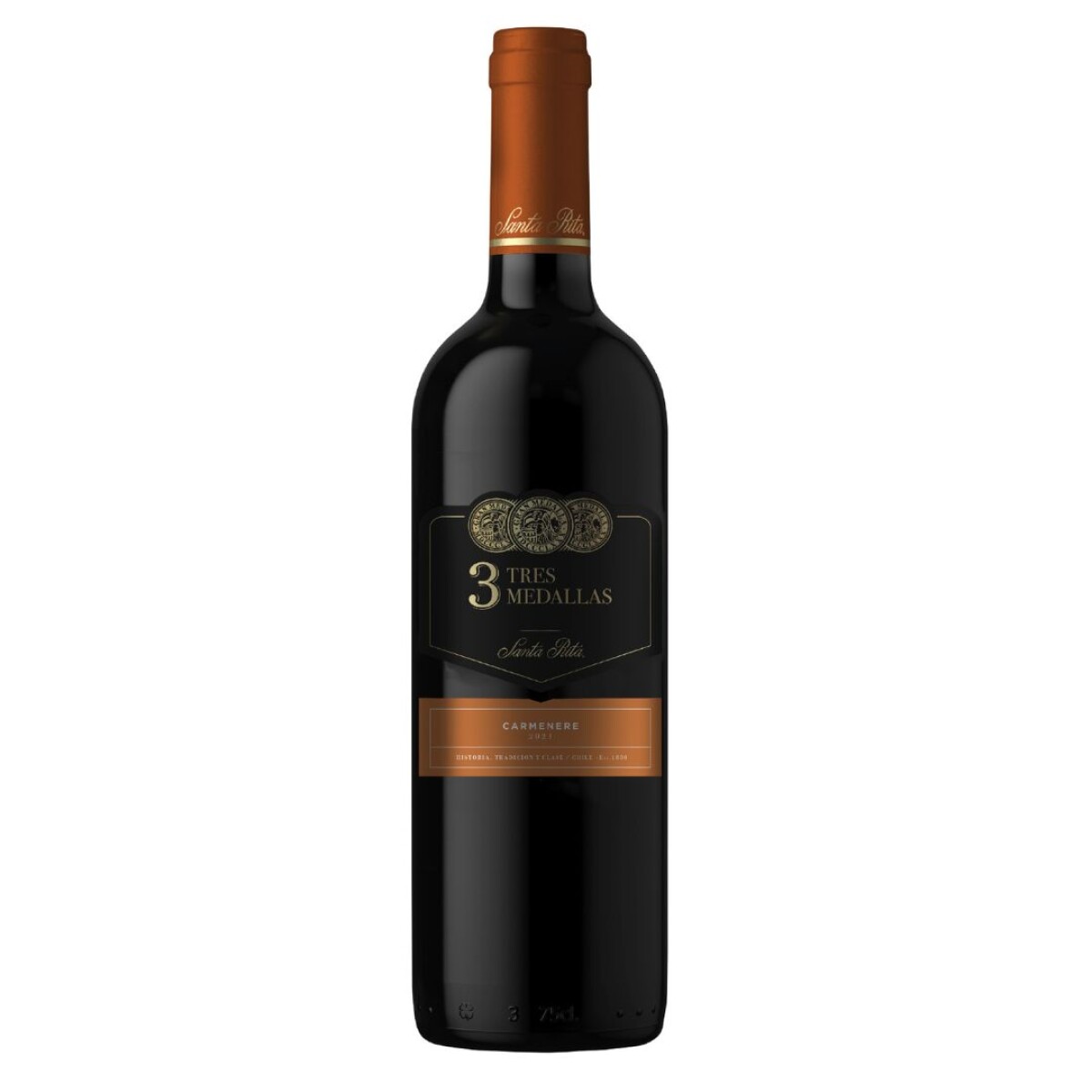 VINO SANTA RITA 3 MEDALLAS CARMENERE 750 ML 