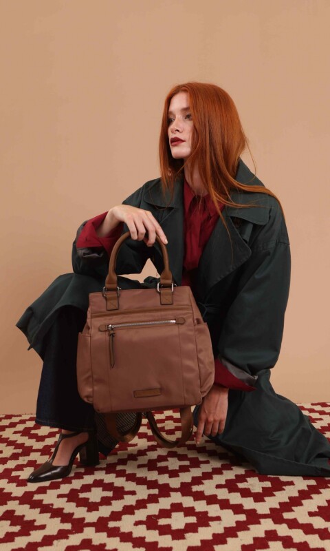 CARTERA MOCHILA VAINILLA CACAO