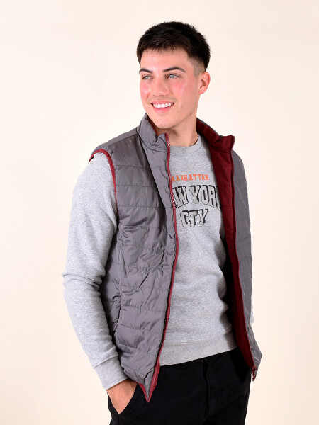CHALECO REVERSIBLE HARRY BORDEAUX