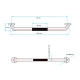 Agarradera De Acero Inoxidable 76.2Cm Satinada Aqualia 000