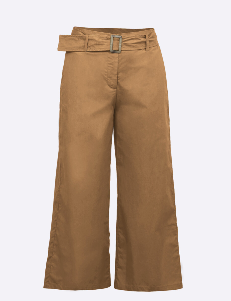 Pantalon lino tostado