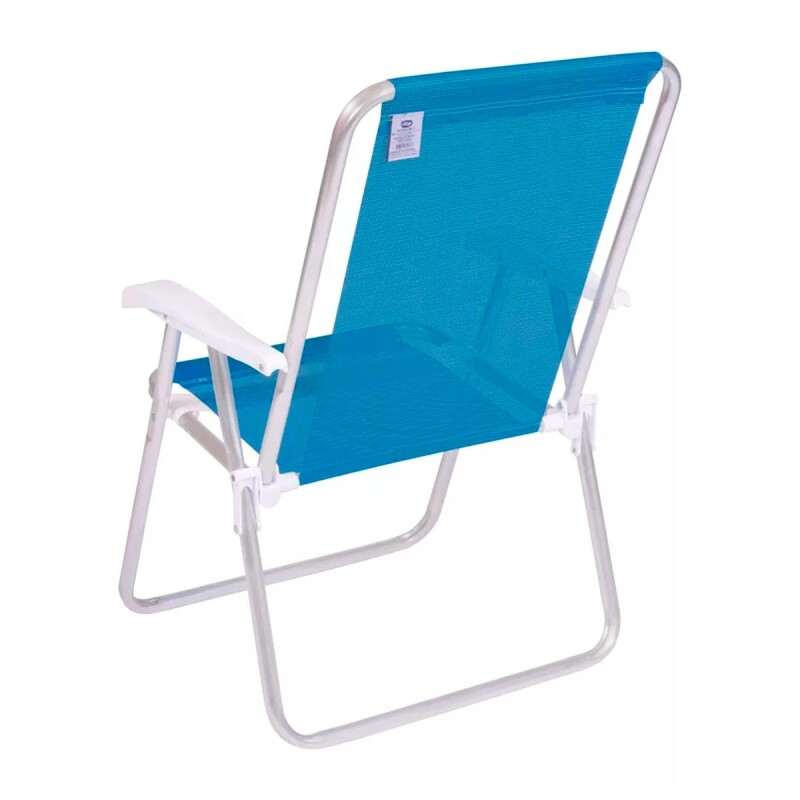Set X 2 Sillas Altas Conforto Sannet Aluminio CELESTE