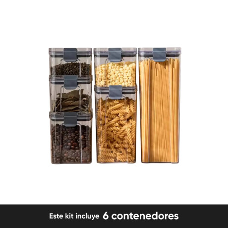 Kit De Contenedores De Cocina X6 Sc
