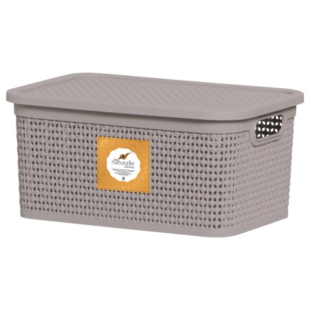CESTO / CANASTO RATTAN "RISCHIOTO" 7.5 LT GRIS