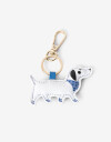 Llavero Cuero/PU Llavero Y Bag Charm Perro Salchicha - Combinacion Multicolor