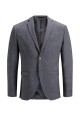 Blazer Slim fit, suave forro interior y elaborado con algodón y elastano para mayor comodidad Dark Grey