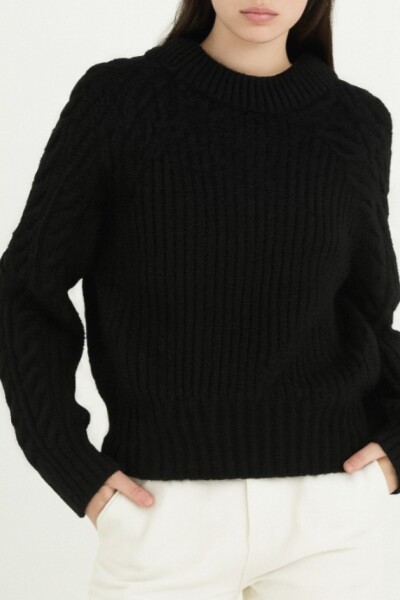 Sweater Labrado Negro