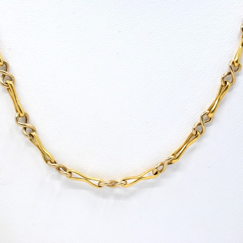 Collar Oro Amarillo Y Oro Blanco 18K Collar Oro Amarillo Y Oro Blanco 18K