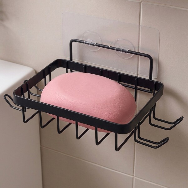 Set x5 Estante Organizador Baño Accesorios Con Adhesivos IMBACK Color Negro Set x5 Estante Organizador Baño Accesorios Con Adhesivos IMBACK Color Negro