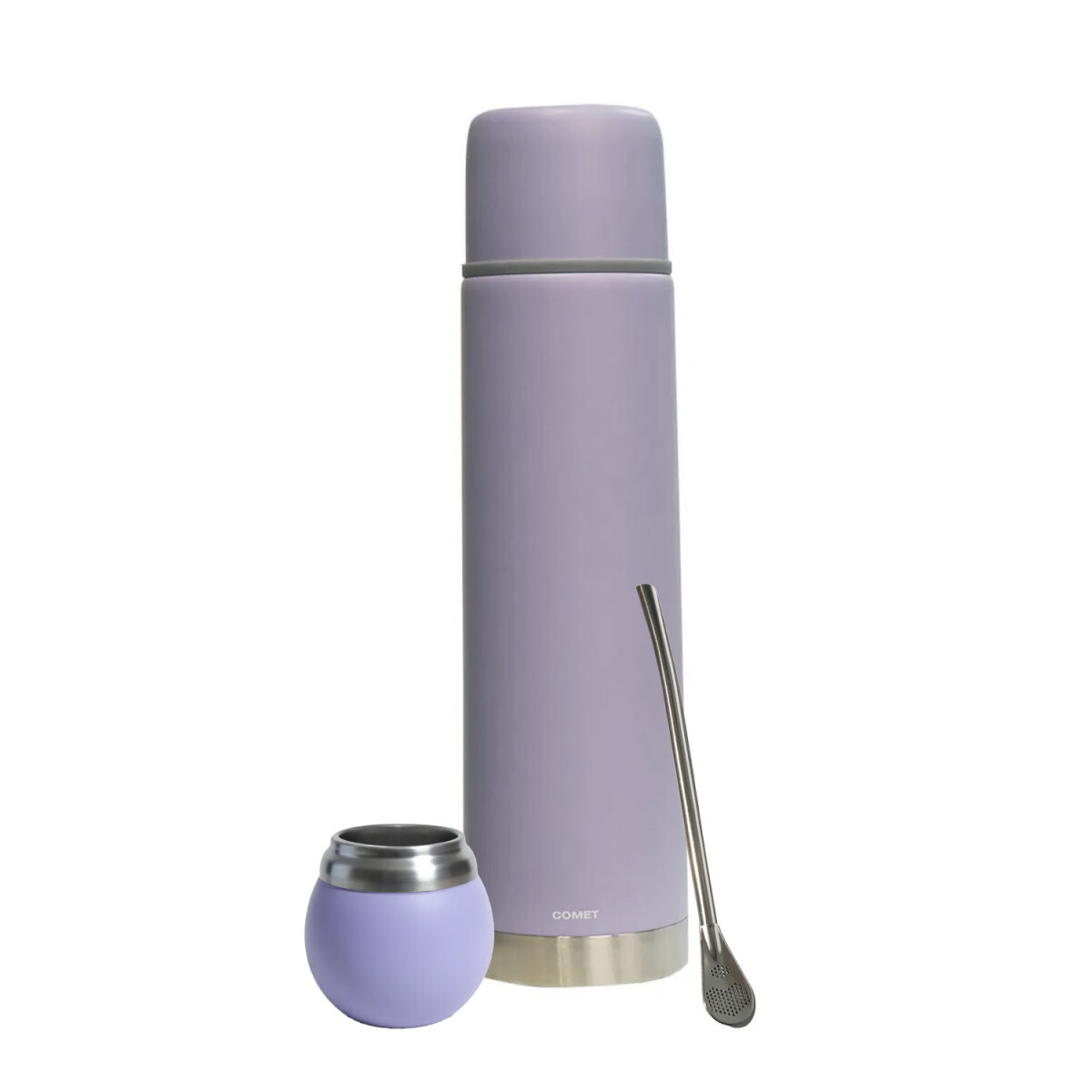 Set Termo Bala 750ml +mate 120ml +bombilla regalo - Lila 