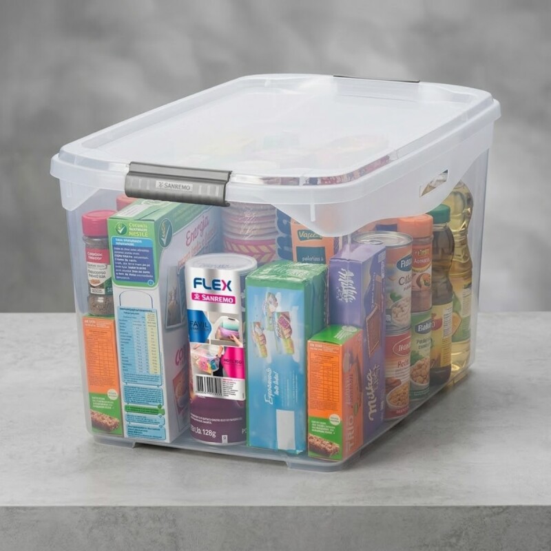 Caja organizadora 36 lts TRANSPARENTE