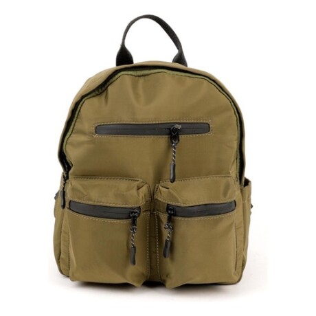 Mochila urbana Canva modelo Rumania en nylon Verde