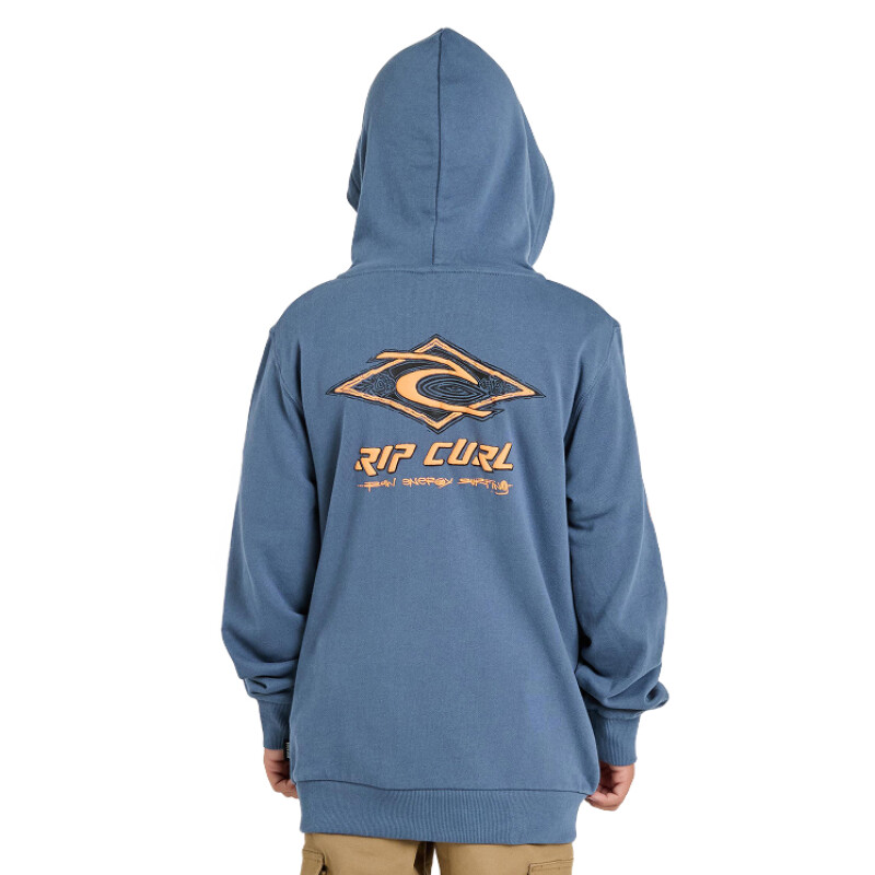 Canguro Rip Curl Raw Energy Zip Thru Niño - Azul Canguro Rip Curl Raw Energy Zip Thru Niño - Azul