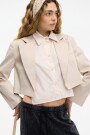 CHAQUETA CON CAMIS Beige