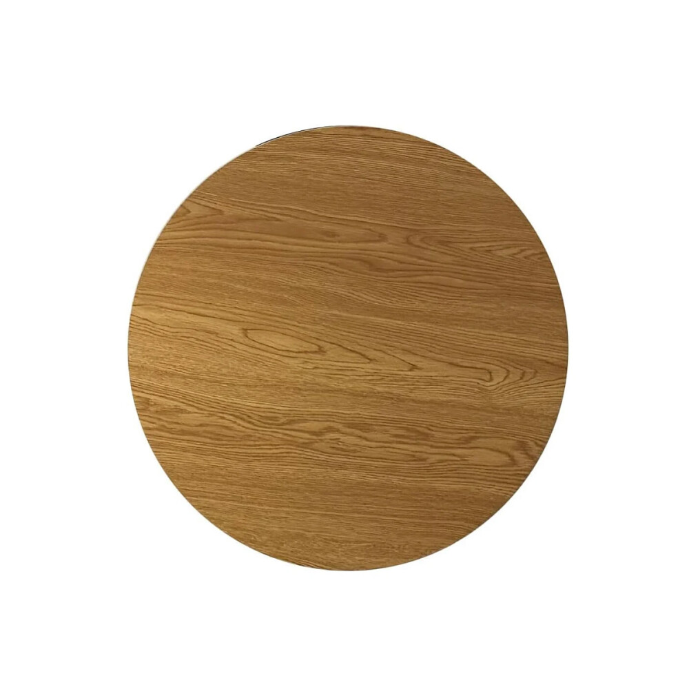 Mesa Redonda 60cm Altura Regulable Giratoria Marrón claro