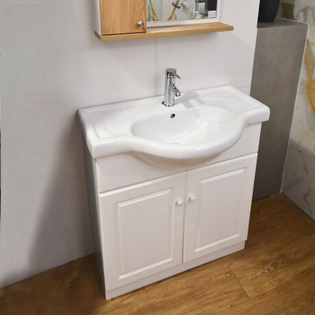 MUEBLE DE BAÑO BLANCO 760X327X860CM CON 2 PUERTAS Y CON BACHA DGC BLANCO