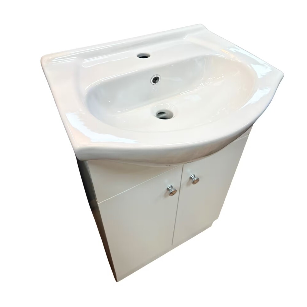 Mueble de pie 2 puertas blanco 50x47x85 cm Mueble De Pie 2 Puertas Blanco 50x47x85 Cm