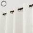 Cortina Blackout 100% Engomada Termica Set 2 Paños Tipo Lino Color Variante Blanco