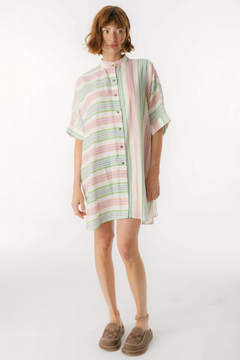 Camisa Azorella Rosa/Verde