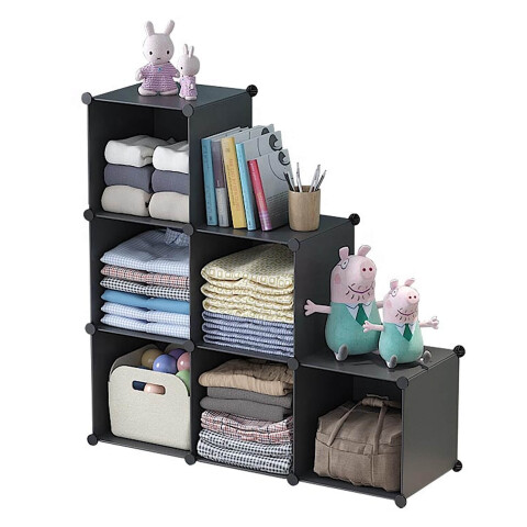 Estantería Biblioteca IMBACK IBK-PLC008 | 6 Cubos Modulares, Compacta, Resistente y Versátil Negro Estantería Biblioteca IMBACK IBK-PLC008 | 6 Cubos Modulares, Compacta, Resistente y Versátil Negro