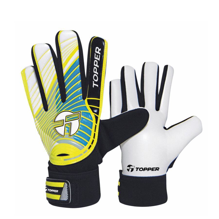 Guantes Topper Titanium Jr III Blanco - Negro - Amarillo