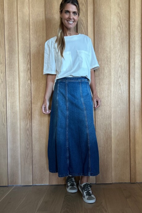 Pollera Mónaco Denim azul