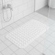 Alfombra con ventosas para el baño 38cm x 70cm BLANCO