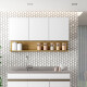 Modulo Aereo Para Cocina Tres Puertas De 120 cms. FREIJO Y BLANCO