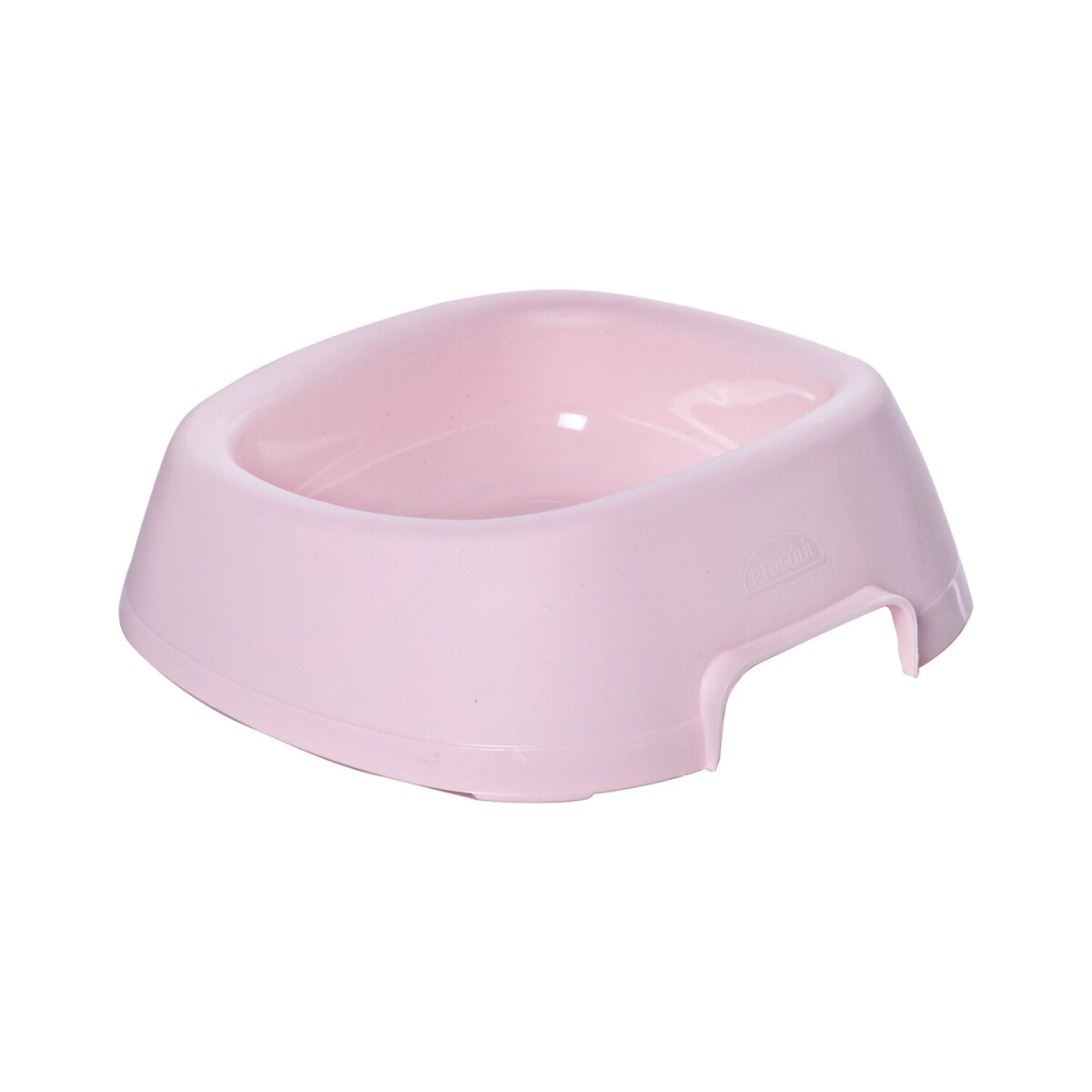 Bowl comedero de plástico para mascotas Plasutil 1.1lts - Rosa 