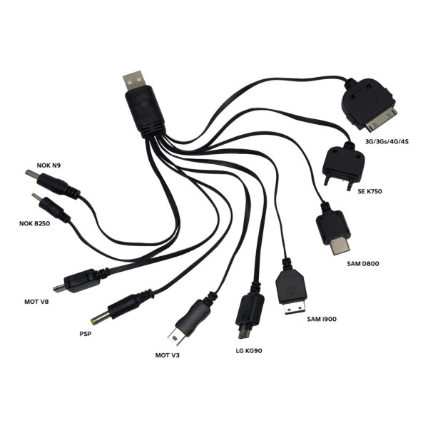 Cargador 10 En 1 Vip Auto 12v Samsung Android Camara Cargador 10 En 1 Vip Auto 12v Samsung Android Camara