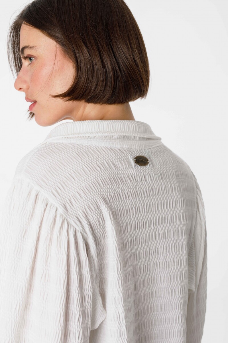 Camisa Aisling Blanco texturado